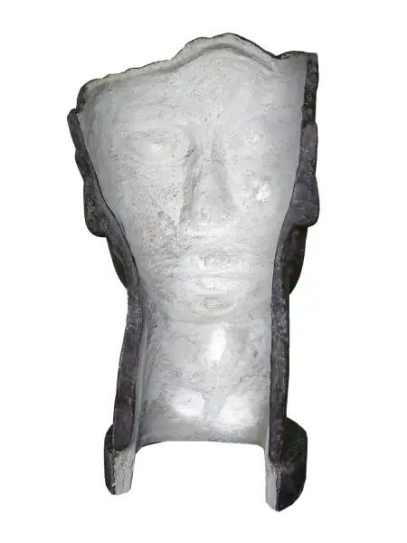 Product image 4 of the product “Mask Human 01 (inclined to the right) original by the artist - 150m height ”